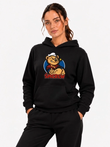 Hoodie "Spinach Bear" - black for 249,00 PLN