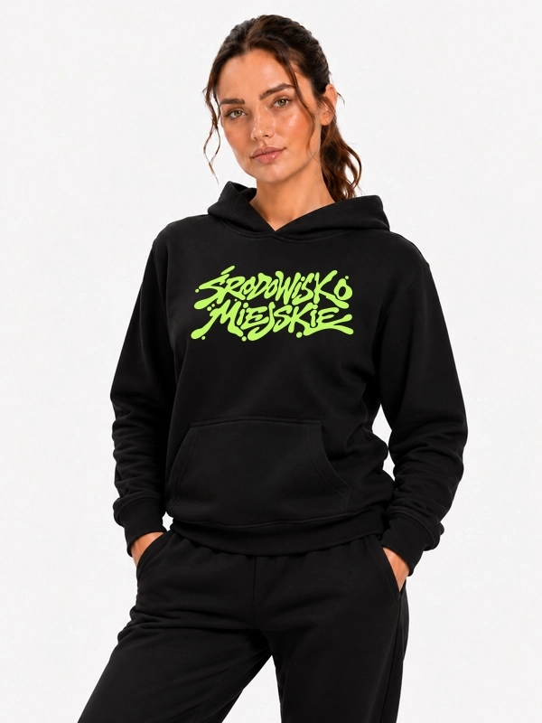 Hoodie "ŚM Lime" - black for 249,00 PLN