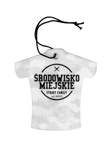 Zapach samochodowy "Theme" Biało/Czarny - Wanilia SM_857 Środowisko Miejskie