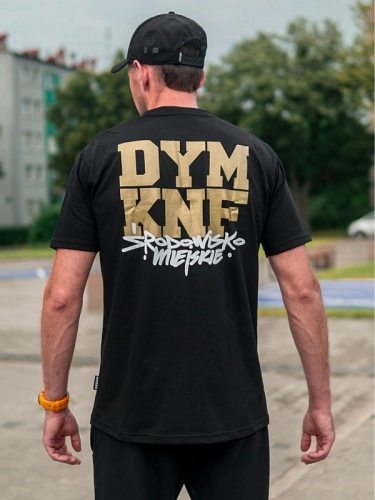 Koszulka "Środowisko Miejskie & DYM KNF" - Czarna SM_679 Środowisko Miejskie 2