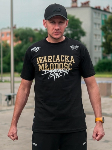 T-shirt "Środowisko Miejskie & DYM KNF" - Black SM_679 Środowisko Miejskie T-SHIRTS