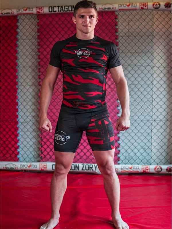 Rashguard "Classic" - Czarno/Czerwony SM_922 Środowisko Miejskie