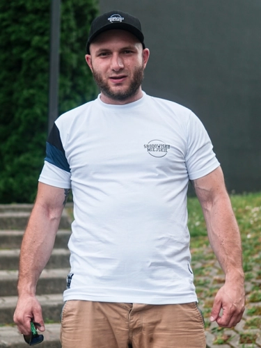 T-shirt "Classic small" - White/Black/Navy SM_907 Środowisko Miejskie T-SHIRTS