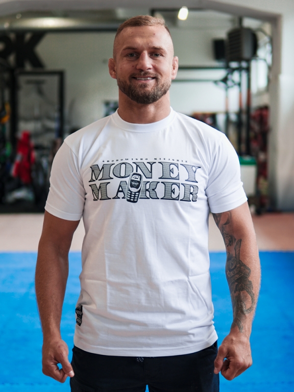 T-Shirt "Money maker" - White SM_785 Środowisko Miejskie T-SHIRTS