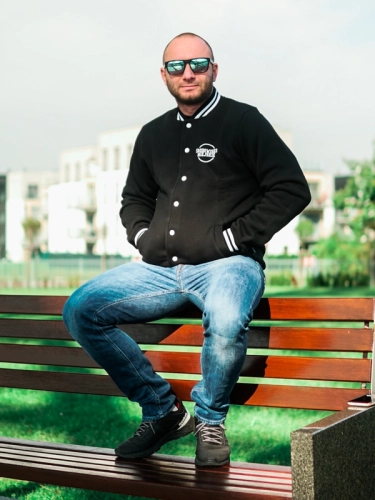 Baseball Blouse "Classic" Black/White SM_885 Środowisko Miejskie SWEATSHIRTS ZIP