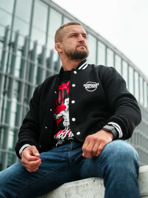 Baseball Blouse "Classic" Black/White SM_885 Środowisko Miejskie SWEATSHIRTS ZIP