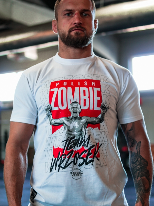 T-shirt Środowisko Miejskie & Marcin "Polish Zombie" - White SM_948 Środowisko Miejskie T-SHIRTS