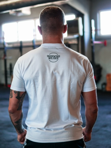 Koszulka "Środowisko Miejskie & Marcin "Polish Zombie" Wrzosek" - Biała SM_948 Środowisko Miejskie 2