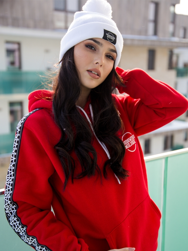 Winter hat "Classic" Pompon - White SM_636 Środowisko Miejskie WINTER HATS