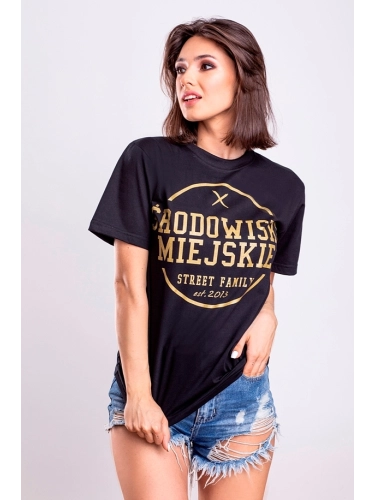 Koszulka "Theme" - Czarna / Złota SM_219 Środowisko Miejskie 1