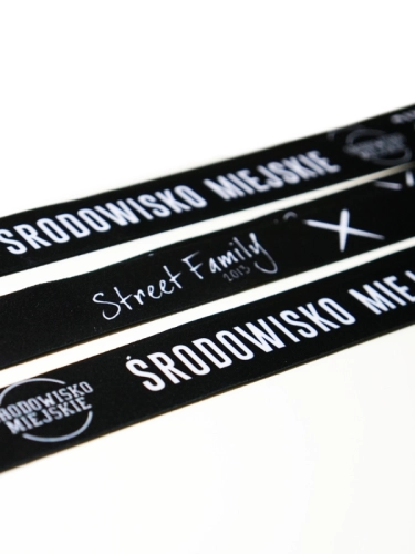 Key lanyard "Classic" Black SM_277 Środowisko Miejskie STRINGS 2