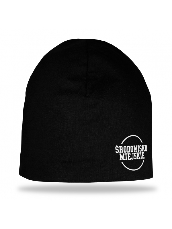 Winter hat "Classic" - Black / White SM_453 Środowisko Miejskie WINTER HATS