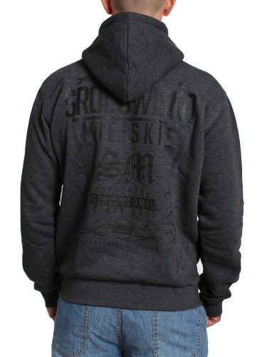 Hoodie "Theme" - Graphite/Black SM_608 Środowisko Miejskie HOODIE