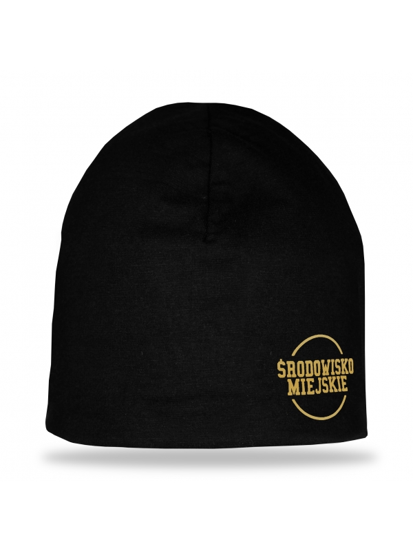 Winter hat "Classic" - Black/Gold SM_619 Środowisko Miejskie WINTER HATS