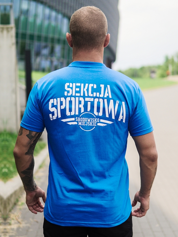 T-Shirt "Sekcja Sportowa" - Blue SM_793 Środowisko Miejskie T-SHIRTS