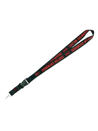 Key lanyard "Classic" Black/Red SM_825 Środowisko Miejskie STRINGS