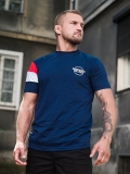 Koszulka "Classic small" - Granatowo/Czerwono/Biała