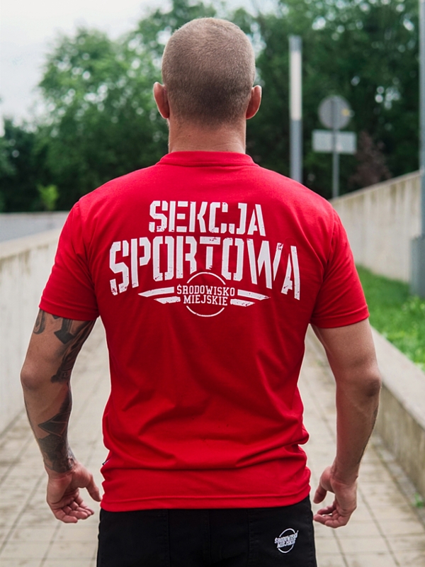 T-shirt "Sekcja Sportowa" - Red SM_879 Środowisko Miejskie T-SHIRTS