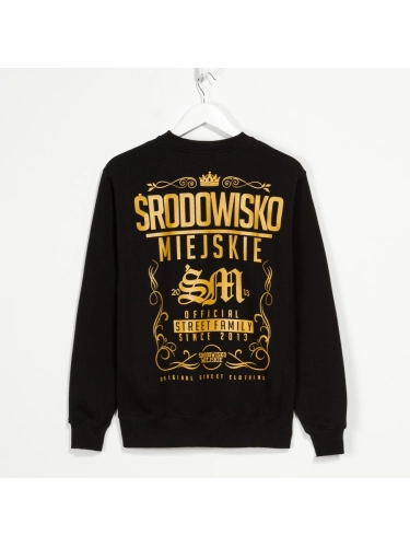 Bluza "Theme" - Czarna / Złota SM_445 Środowisko Miejskie