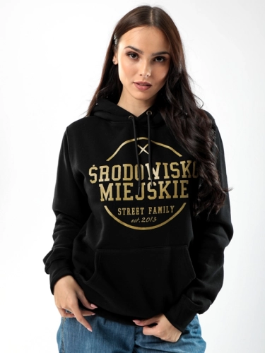 Hoodie "Theme" - Black / Gold SM_485 Środowisko Miejskie HOODIE 1