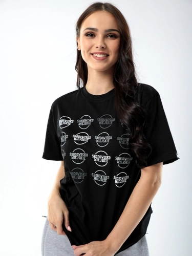 T-Shirt "Flaga" - Black SM_526 Środowisko Miejskie T-SHIRTS 1