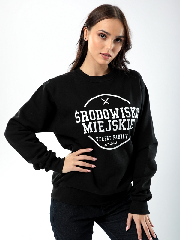 Crewneck "Theme" - Black / White Środowisko Miejskie - 5
