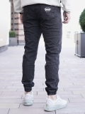 Spodnie Jeansowe Jogger "Classic Icon" Marmurowe / Białe