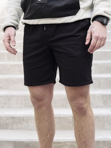 Shorts "Classic Icon" Black / Red SM_993 Środowisko Miejskie JEANS