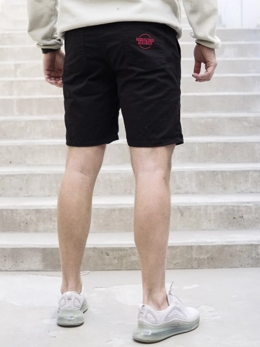 Shorts "Classic Icon" Black / Red SM_993 Środowisko Miejskie JEANS