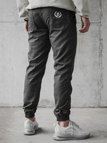 Pants Jogger "Laur" Dark plaid SM_1011 Środowisko Miejskie JOGGER