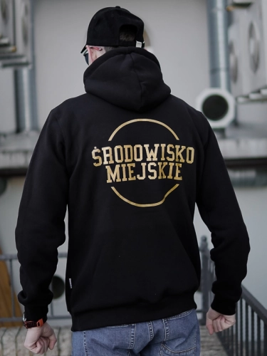 Hoodie ZIP "Classic" - Black / Gold SM_1016 Środowisko Miejskie HOODIE 2