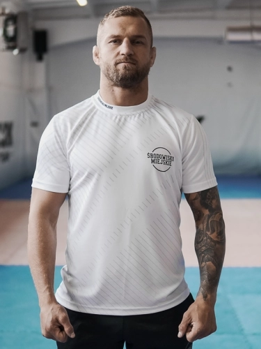 T-shirt Sport Mesh "Classic small" - White SM_1021 Środowisko Miejskie T-SHIRTS