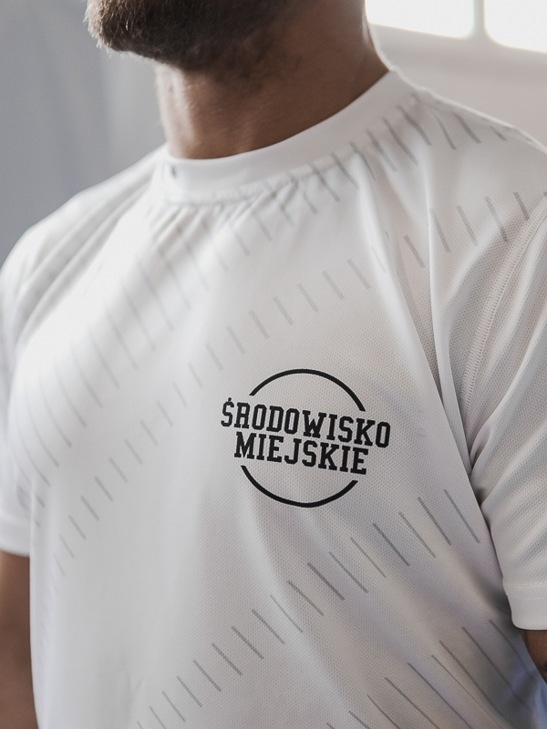 T-shirt Sport Mesh "Classic small" - White SM_1021 Środowisko Miejskie T-SHIRTS