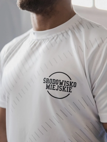 Koszulka Sportowa Mesh "Classic small" - Biała SM_1021 Środowisko Miejskie