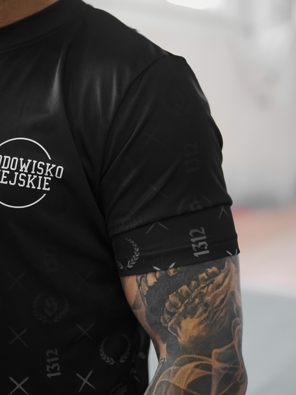 T-shirt Sport Mesh "Pattern" - Black SM_1039 Środowisko Miejskie T-SHIRTS