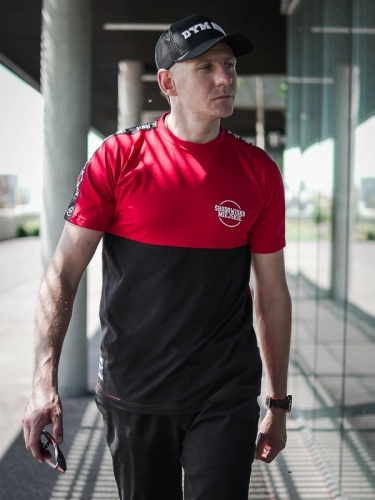 T-shirt "Classic small" - Red / Black SM_1053 Środowisko Miejskie T-SHIRTS