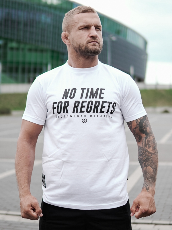 T-Shirt "No time for regrets" - White SM_1055 Środowisko Miejskie T-SHIRTS