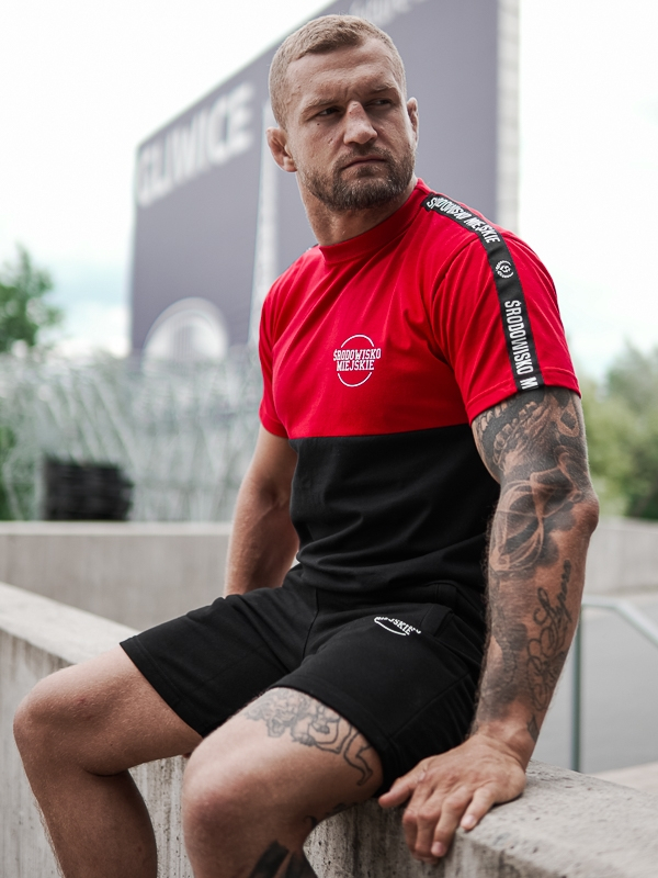 T-shirt "Classic small" - Red / Black SM_1053 Środowisko Miejskie T-SHIRTS