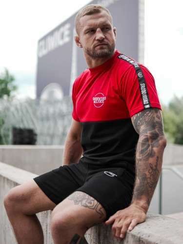 Koszulka "Classic small" - Czerwona / Czarna SM_1053 Środowisko Miejskie