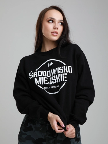 Crewneck "Sekcja sportowa" - Black SM_788 Środowisko Miejskie CREWNECK 2