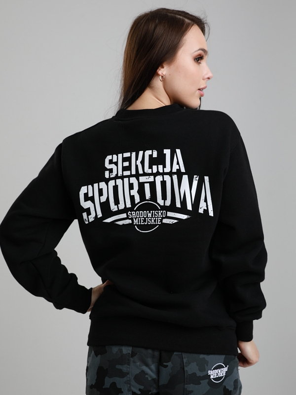 Crewneck "Sekcja sportowa" - Black SM_788 Środowisko Miejskie CREWNECK