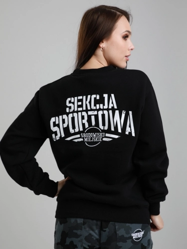 Crewneck "Sekcja sportowa" - Black SM_788 Środowisko Miejskie CREWNECK 1