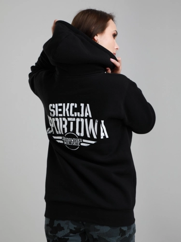 Hoodie "Sekcja sportowa" - Black SM_789 Środowisko Miejskie HOODIE 2
