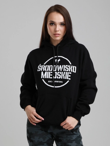 Hoodie "Sekcja sportowa" - Black SM_789 Środowisko Miejskie HOODIE 1