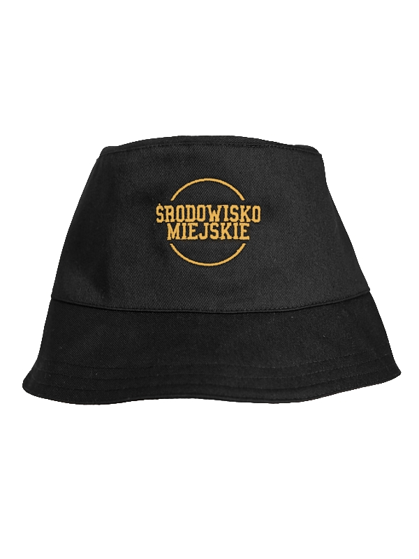 Bucket hat "Classic" - Black / Gold SM_1060 Środowisko Miejskie CAPS
