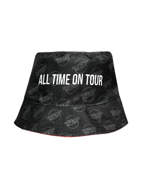 Bucket hat "All time on tour" - Black SM_1063 Środowisko Miejskie CAPS