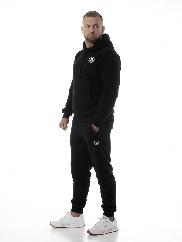 Sweatpants "Laur" - Black SM_1065 Środowisko Miejskie SWEATPANTS