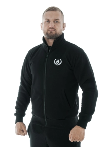 Bluza rozpinana stójka "Laur" - Czarna SM_1078 Środowisko Miejskie