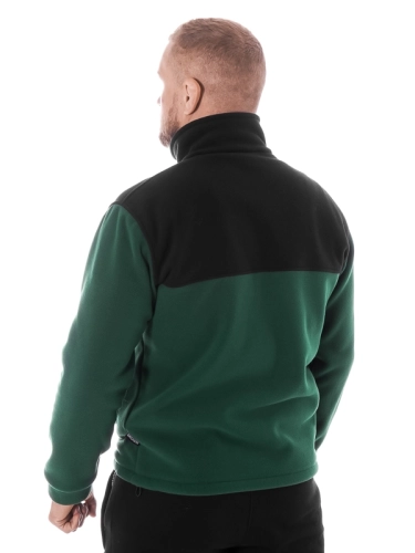 Fleece with stand-up "Laur" - Green / Black SM_1088 Środowisko Miejskie FLEECE JACKETS 2