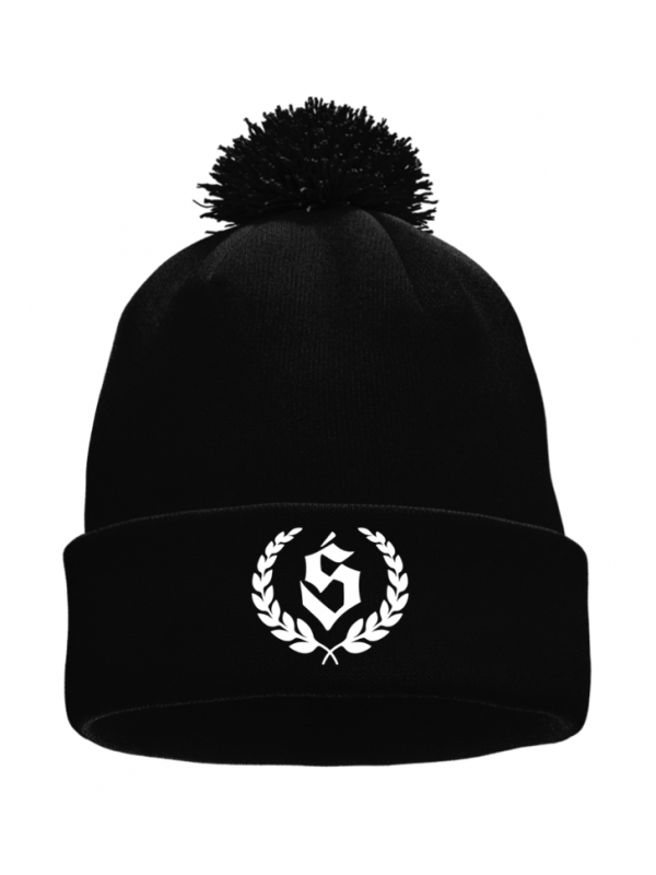 Winter hat "Laur" - Pompon - Black SM_1127 Środowisko Miejskie WINTER HATS